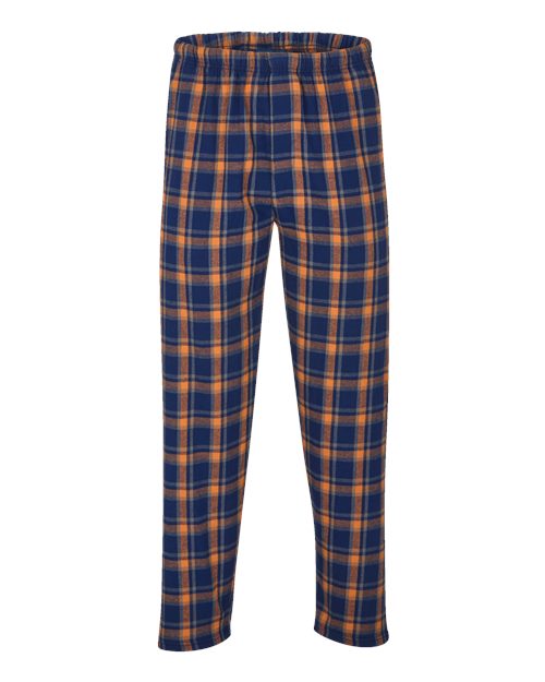 Boxercraft BM6624 — Heritage Navy Orange Grey Plaid — front