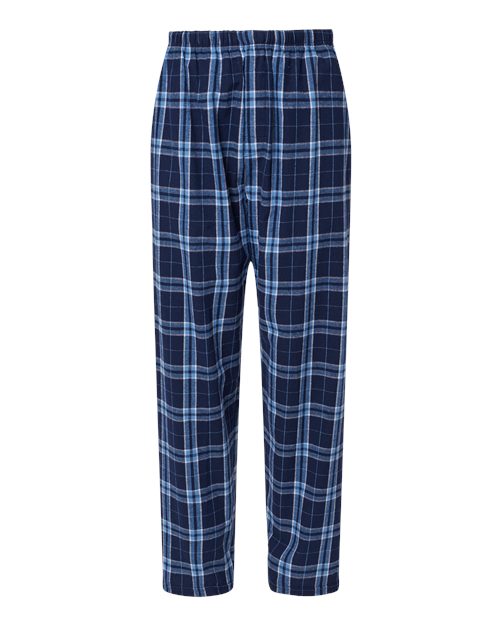 Boxercraft BM6624 — Navy Columbia Plaid — front