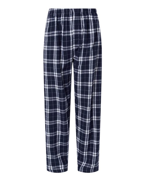 Boxercraft BM6624 — Navy Silver Plaid — front