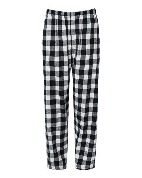 Boxercraft BM6624 — Black White Buffalo Plaid — front