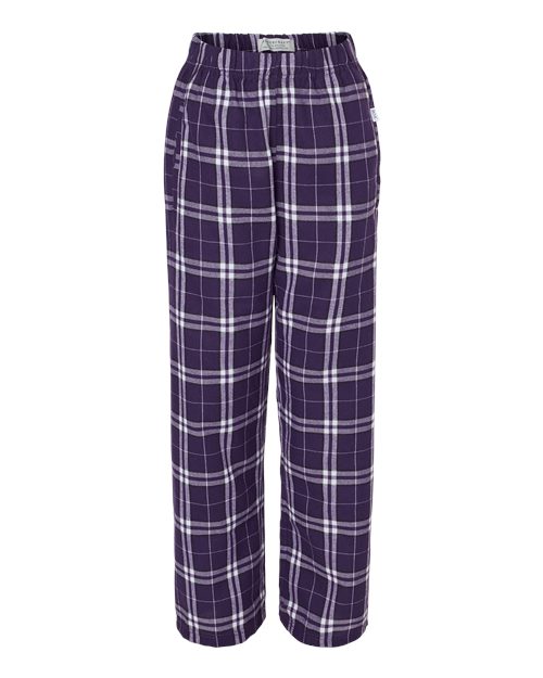 Boxercraft BY6624 — Purple White Plaid — front