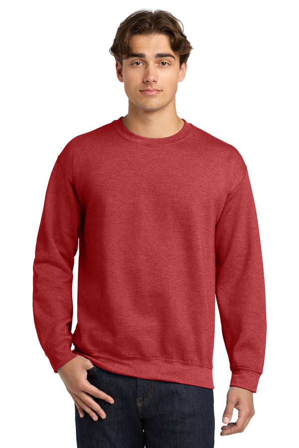 Gildan 18000 — Heather Scarlet Red — front
