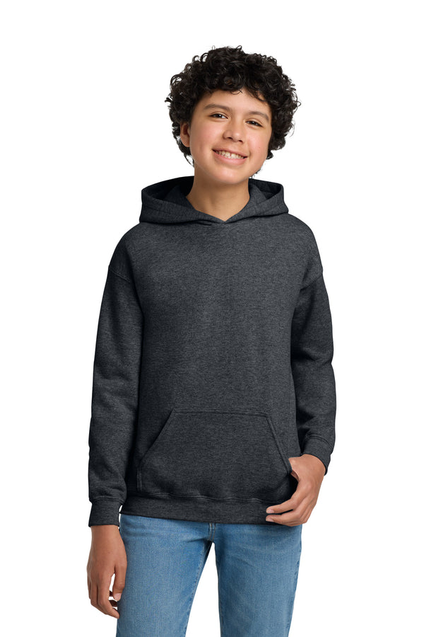 Gildan 18500B — Dark Heather — front
