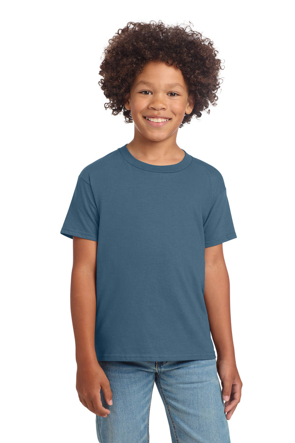 Gildan 64000B — Indigo Blue — front