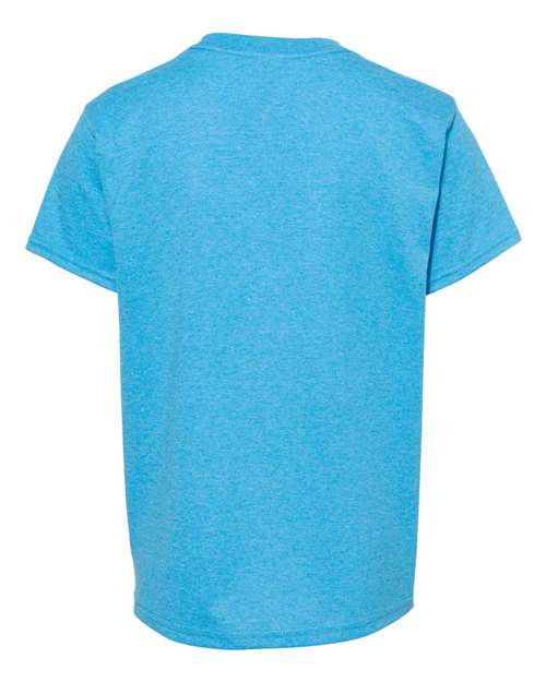 Gildan 5000B — Heather Sapphire — back
