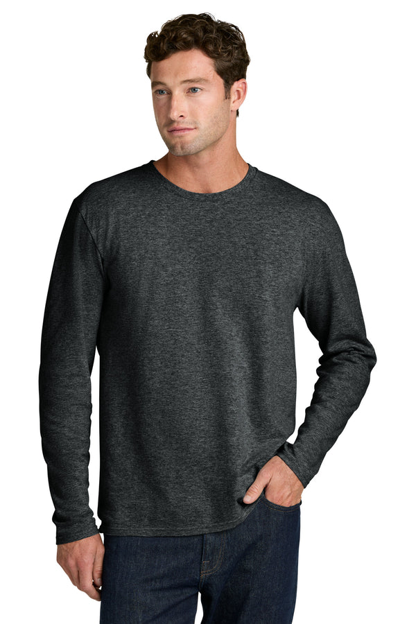 Port & Co PC43LS — Black Heather — front