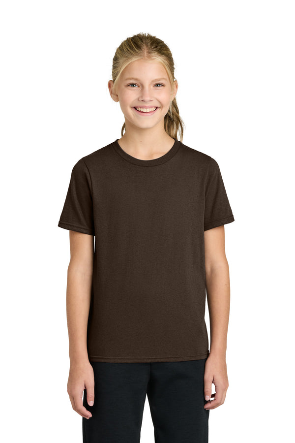 Port & Co PC43Y — Dark Chocolate Brown — front