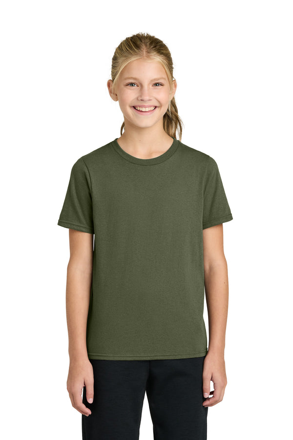 Port & Co PC43Y — Olive Drab Green — front