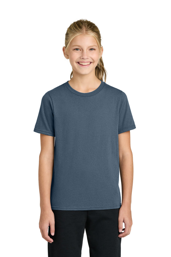 Port & Co PC43Y — Steel Blue — front