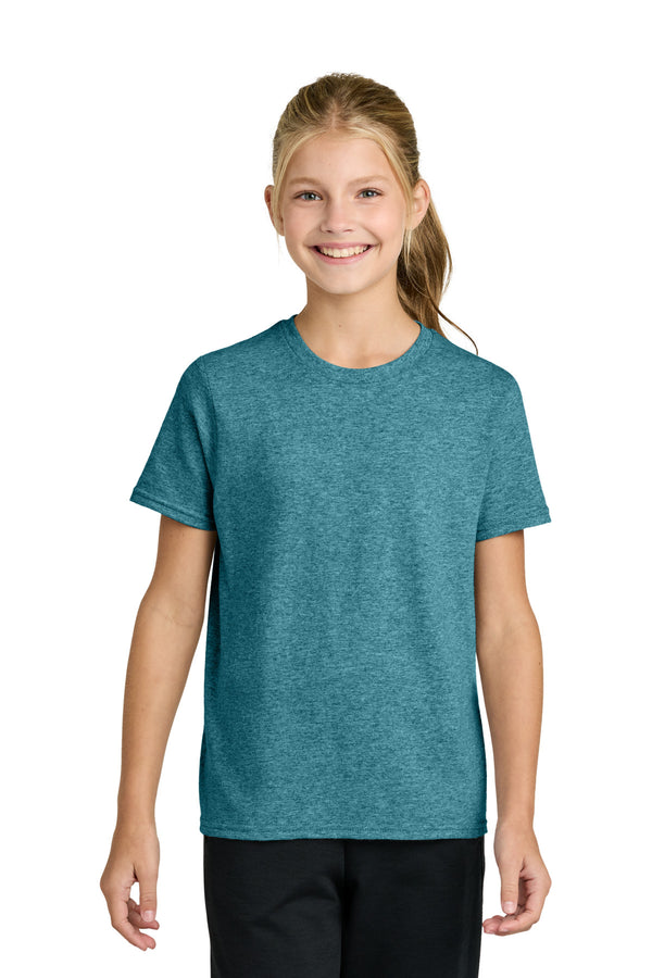 Port & Co PC43Y — Vivid Teal Heather — front