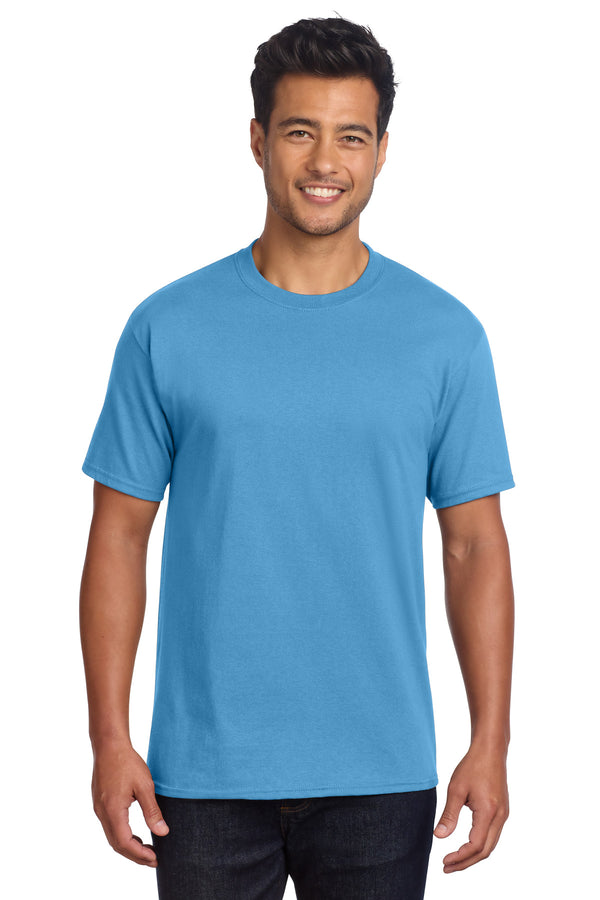 Port & Co PC54DTG — Aquatic Blue — front
