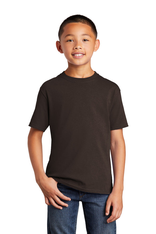 Port & Co PC54Y — Dark Chocolate Brown — front