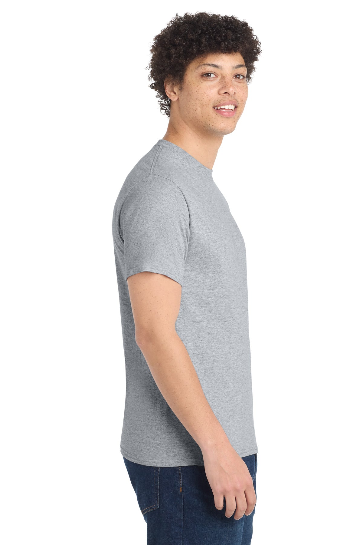Port & Co PC54 — Athletic Heather — side