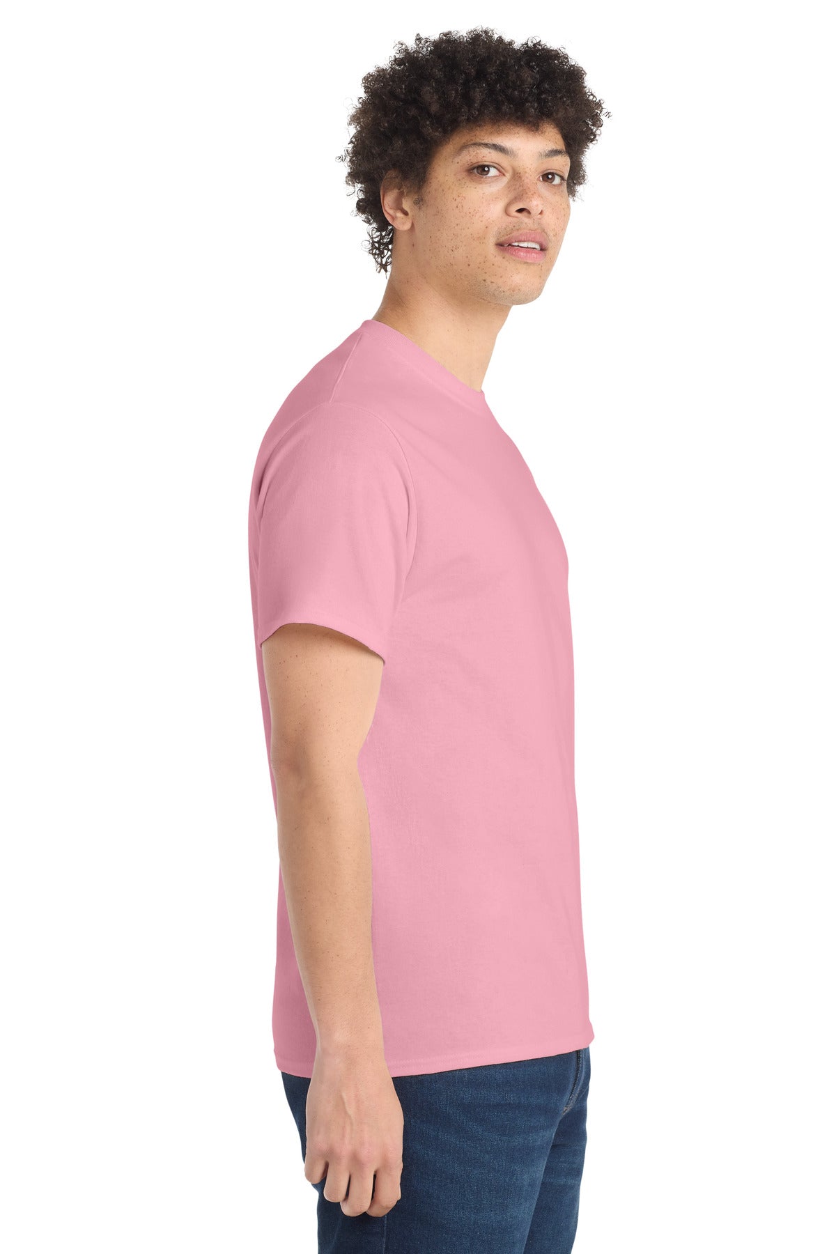 Port & Co PC54 — Candy Pink — side