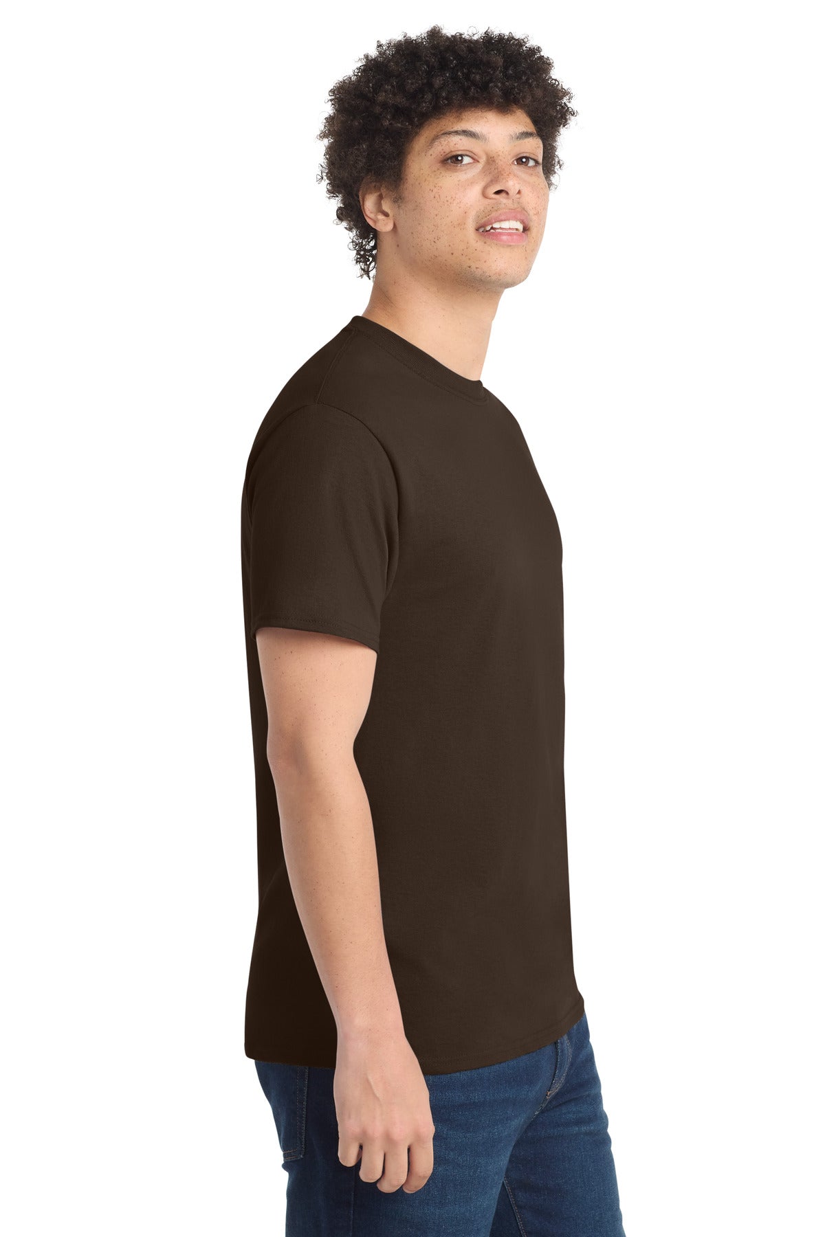 Port & Co PC54 — Dark Chocolate Brown — side