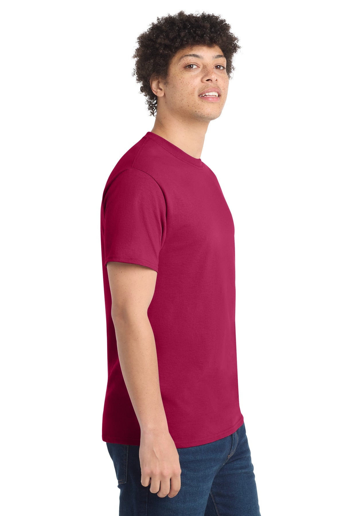 Port & Co PC54 — Flush Pink — side