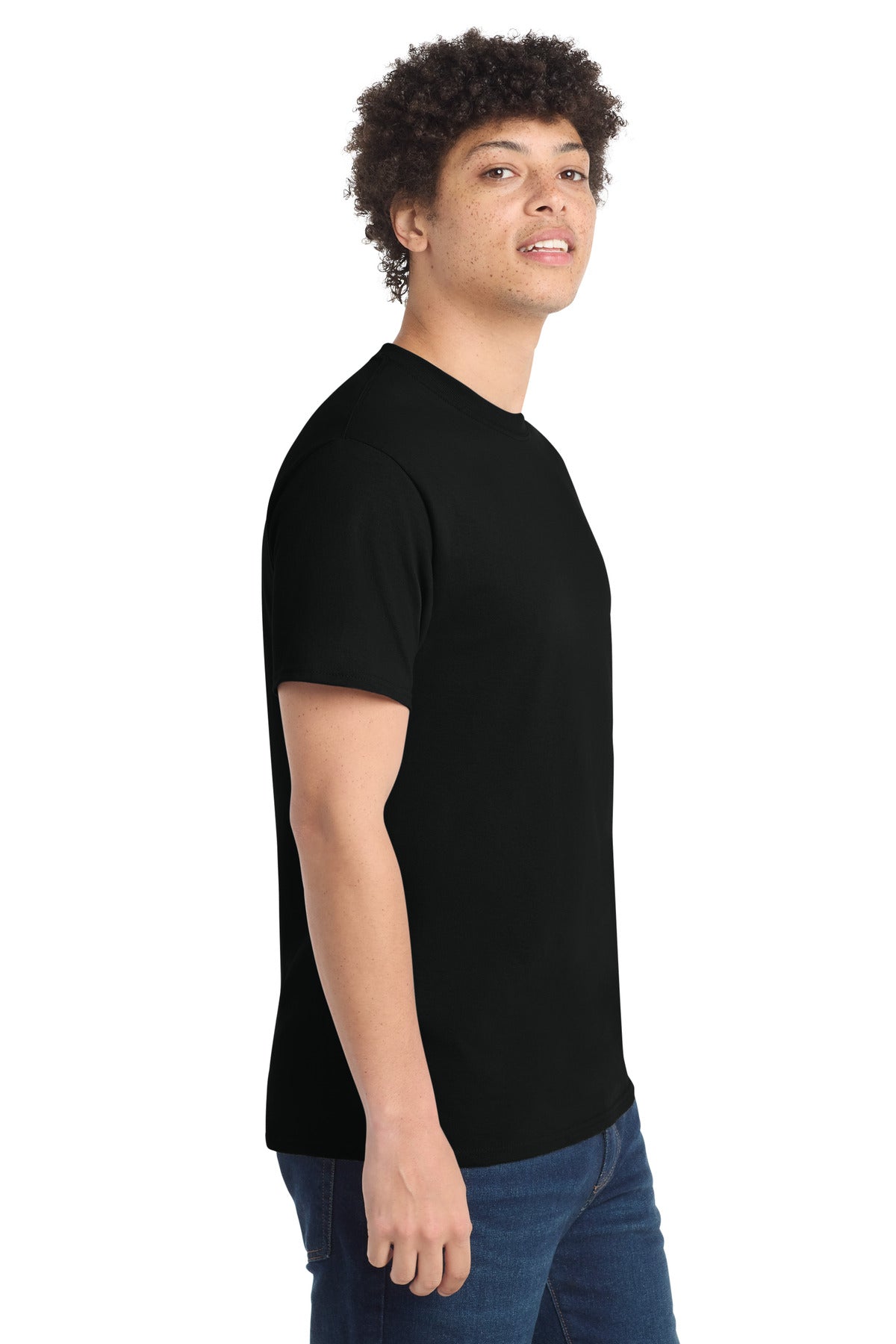 Port & Co PC54 — Jet Black — side