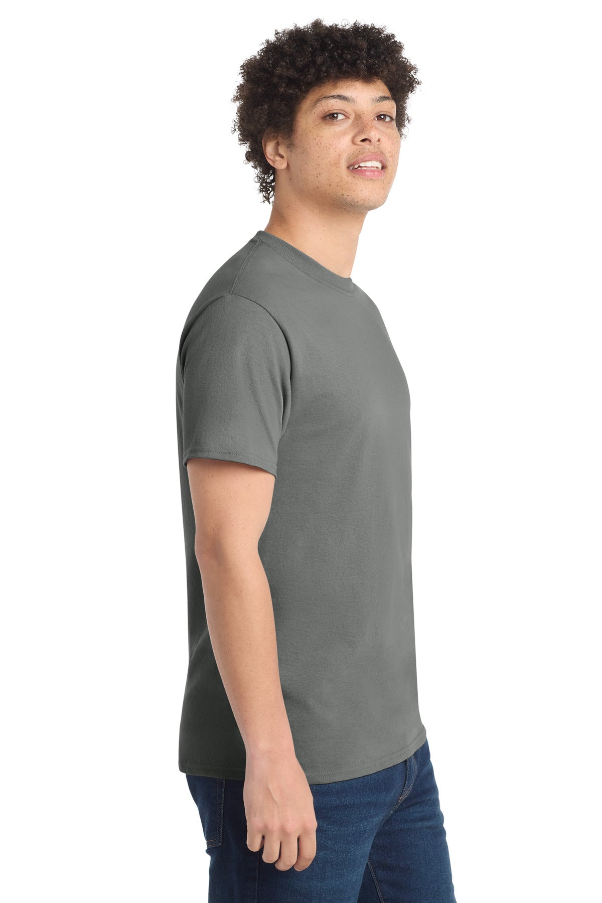 Port & Co PC54 — Medium Grey — side