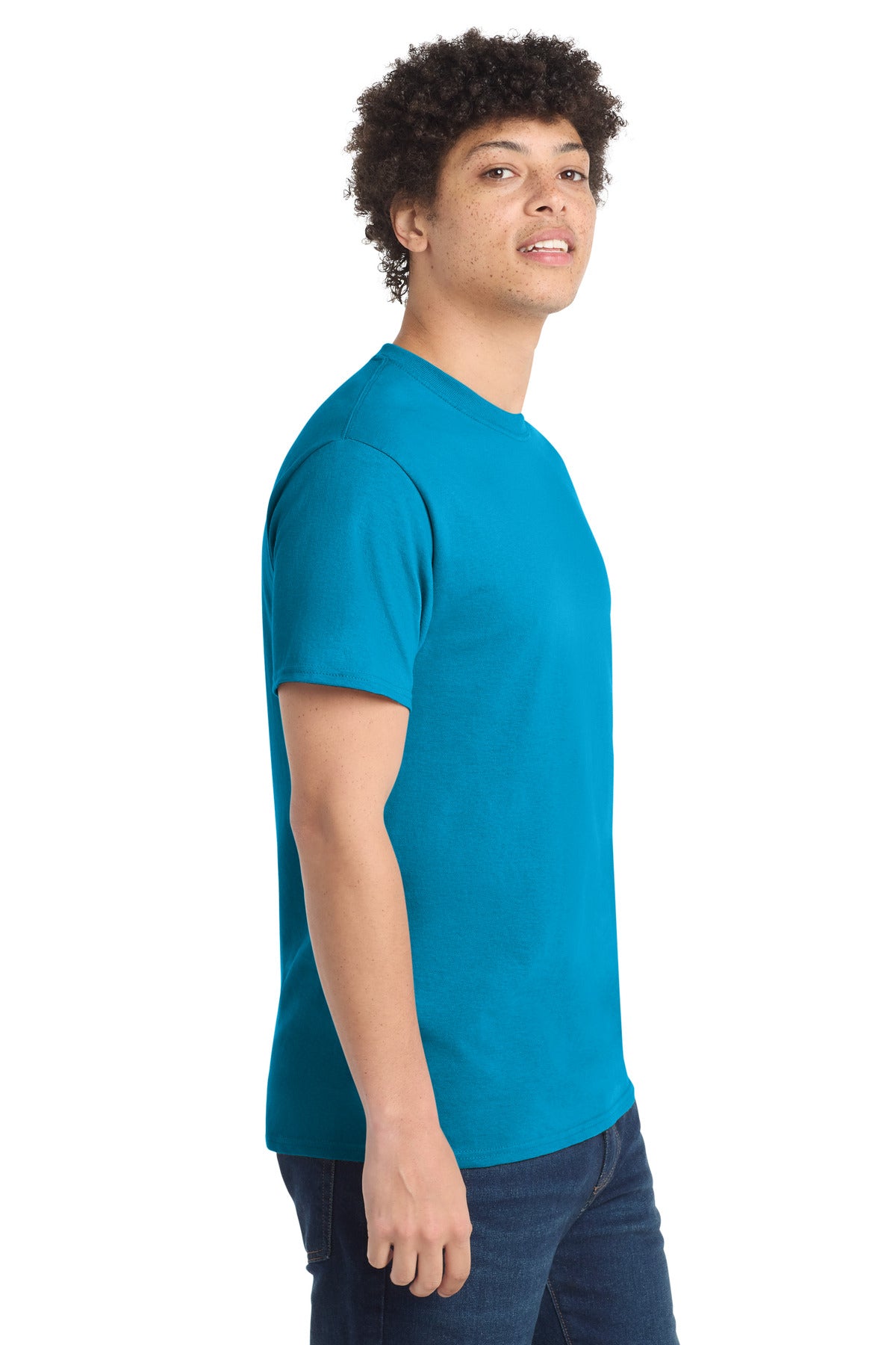 Port & Co PC54 — Neon Blue — side