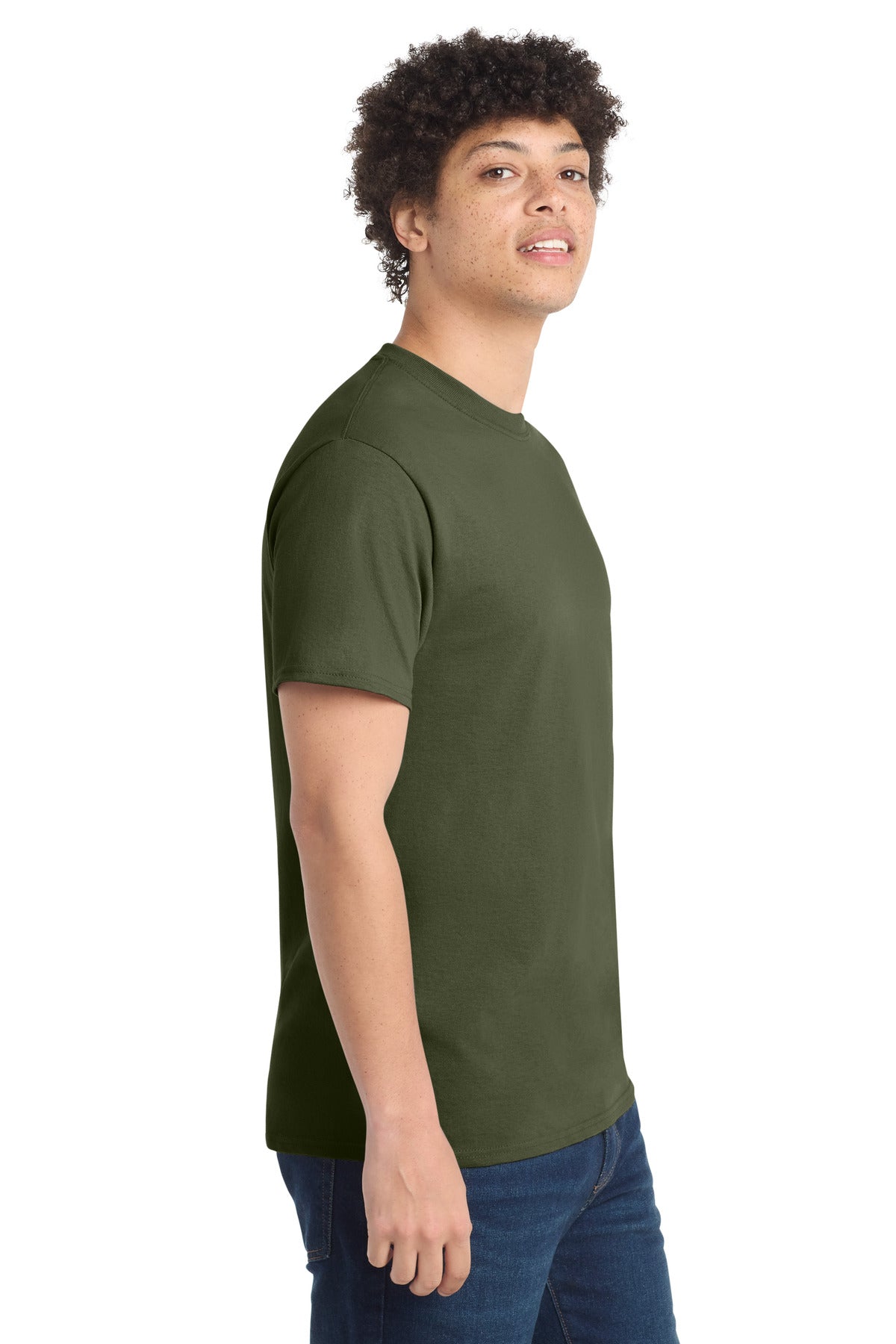 Port & Co PC54 — Olive Drab Green — side