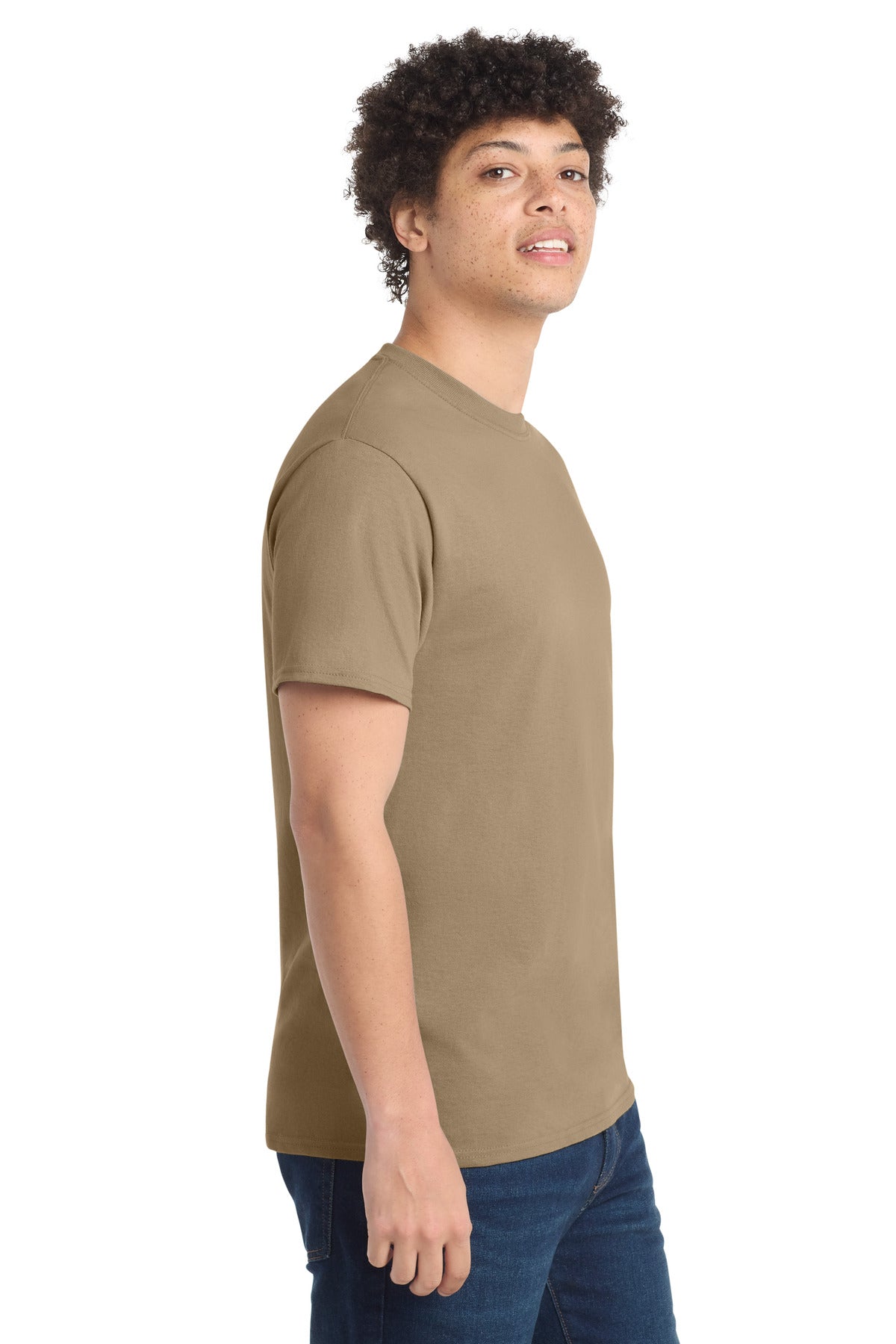 Port & Co PC54 — Sand — side