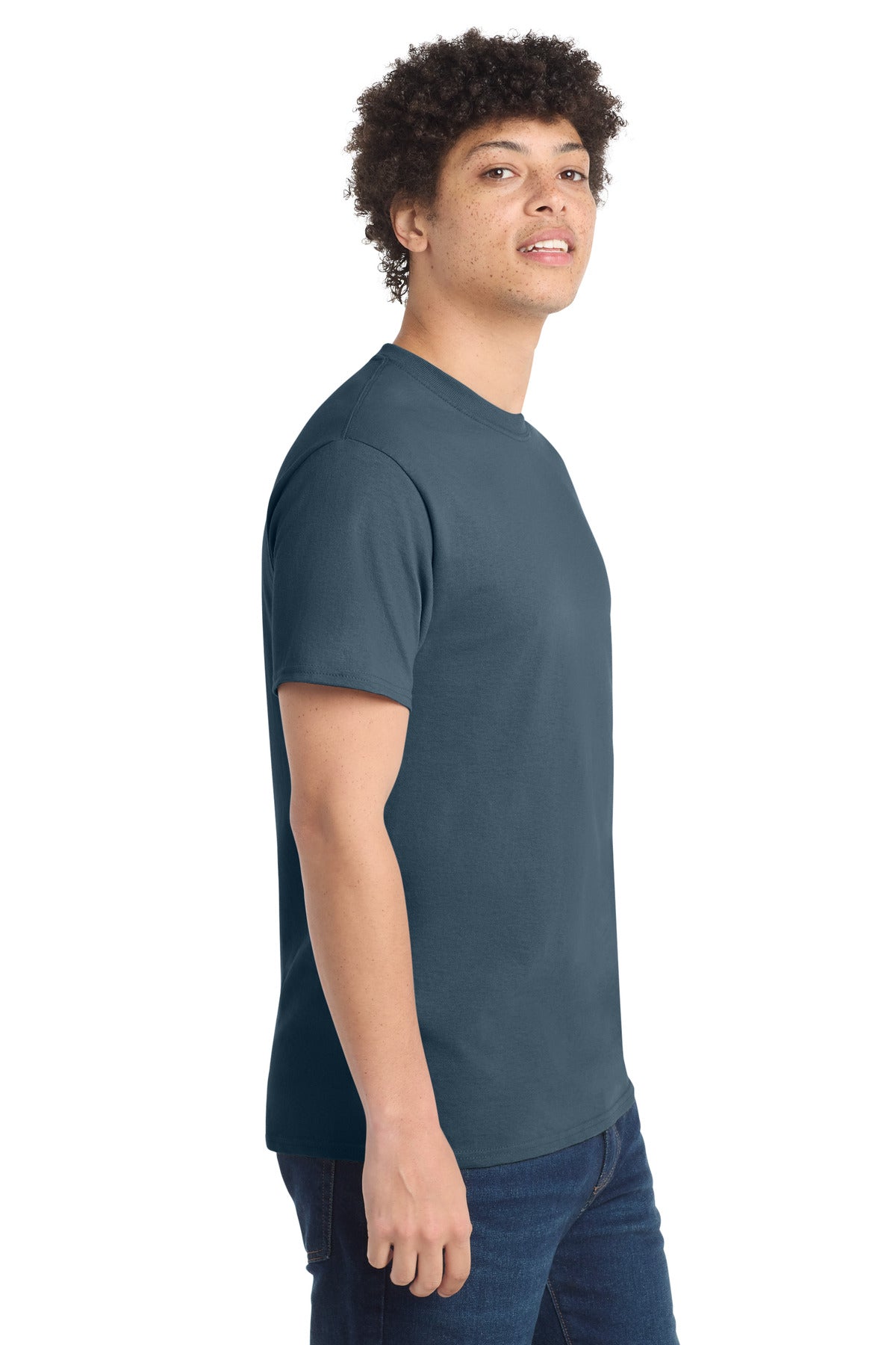 Port & Co PC54 — Steel Blue — side