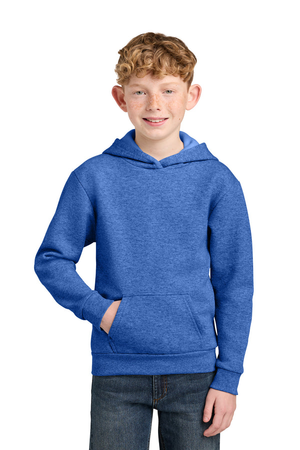 Port & Co PC68YH — Heather Royal — front