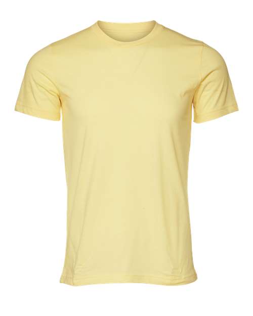 BELLA + CANVAS 3001CVC — Heather French Vanilla — front