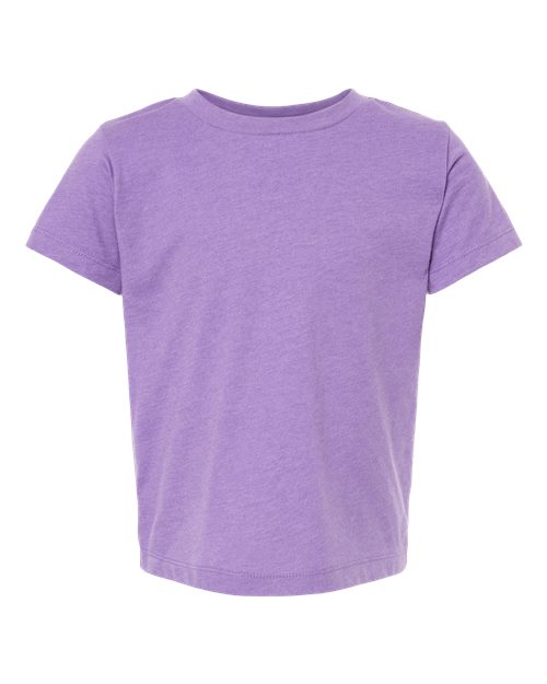 BELLA + CANVAS 3001T — Heather Team Purple — front