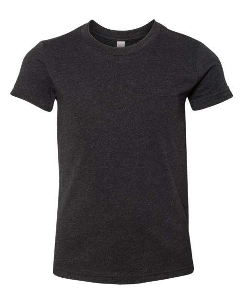 Bella + Canvas 3001YCVC — Black Heather