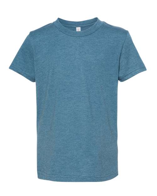 BELLA + CANVAS 3001YCVC — Heather Deep Teal — front