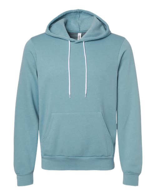 BELLA + CANVAS 3719 — Heather Blue Lagoon — front