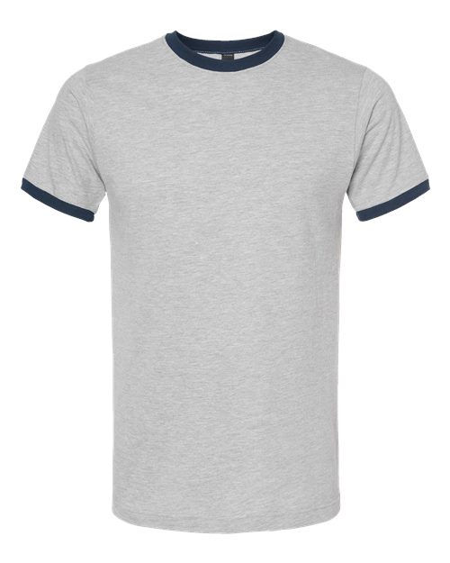 Tultex 246 — Heather Grey Navy — front