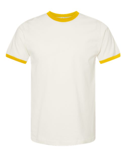 Tultex 246 — Vintage White Mellow Yellow — front