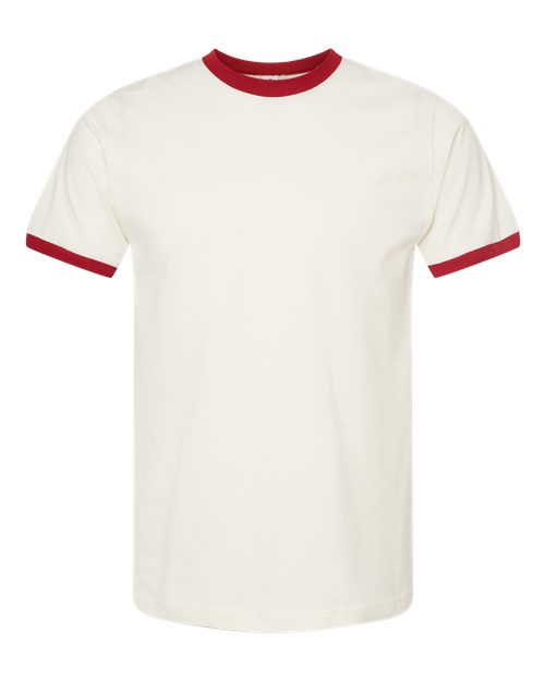 Tultex 246 — Vintage White Rio Red — front