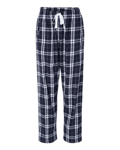 Boxercraft BW6620 — Navy Silver Plaid — front