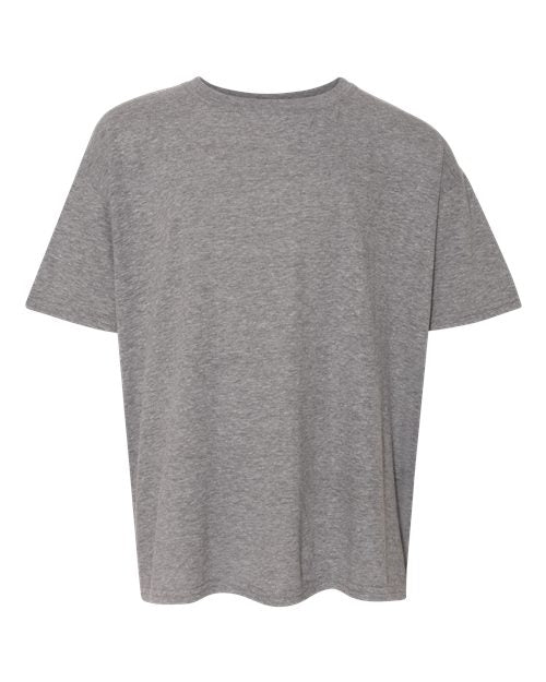 Gildan 64000B — Graphite Heather — front