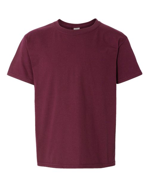 Gildan 64000B — Maroon — front