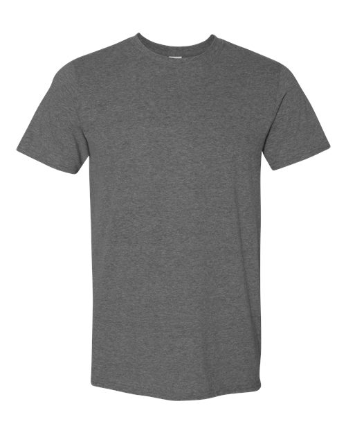 Gildan 64000 — Dark Heather Grey — front