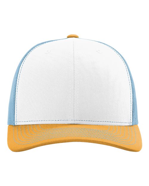 Richardson 112 — White Columbia Blue Yellow — front