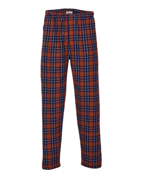 Boxercraft BM6624 — Navy Orange Plaid — front