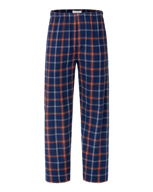 Boxercraft BM6624 — Varsity Navy Orange Plaid — front