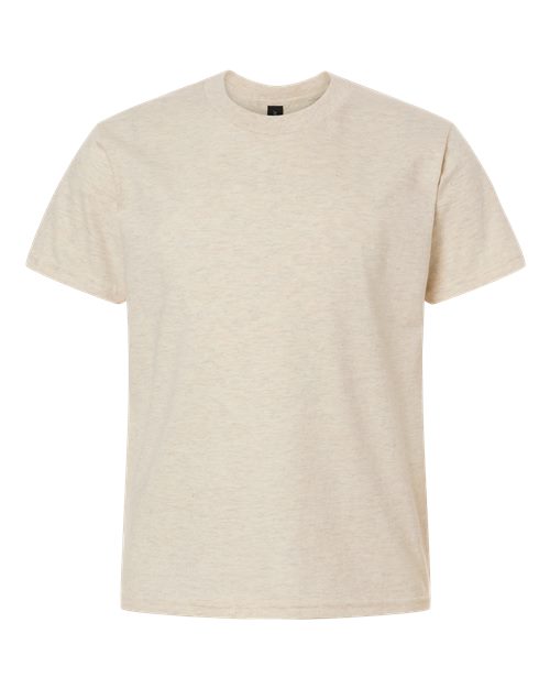Gildan 64000B — Heather Oatmeal — front