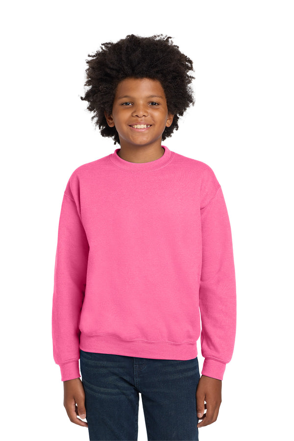 Gildan 18000B — Safety Pink — front