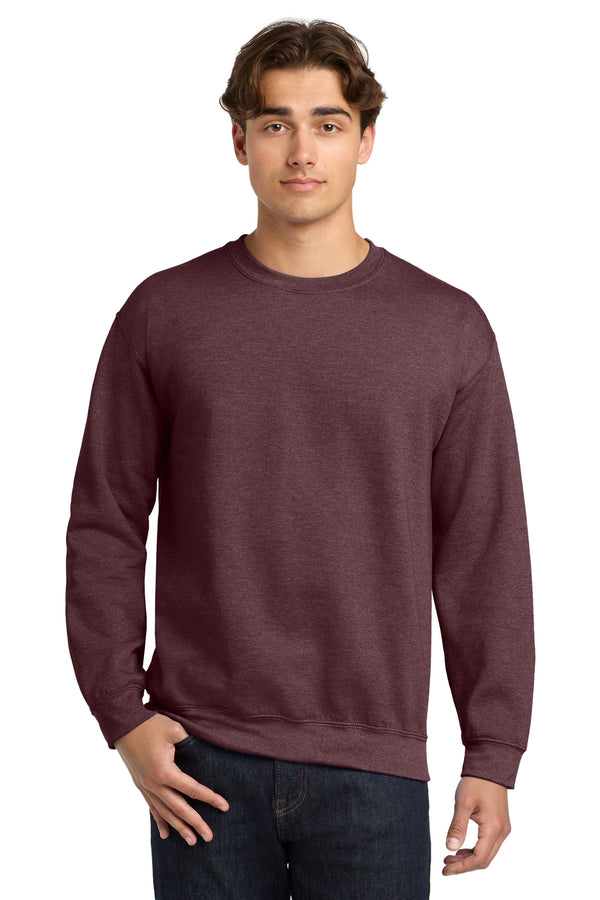 Gildan 18000 — Heather Dark Maroon — front
