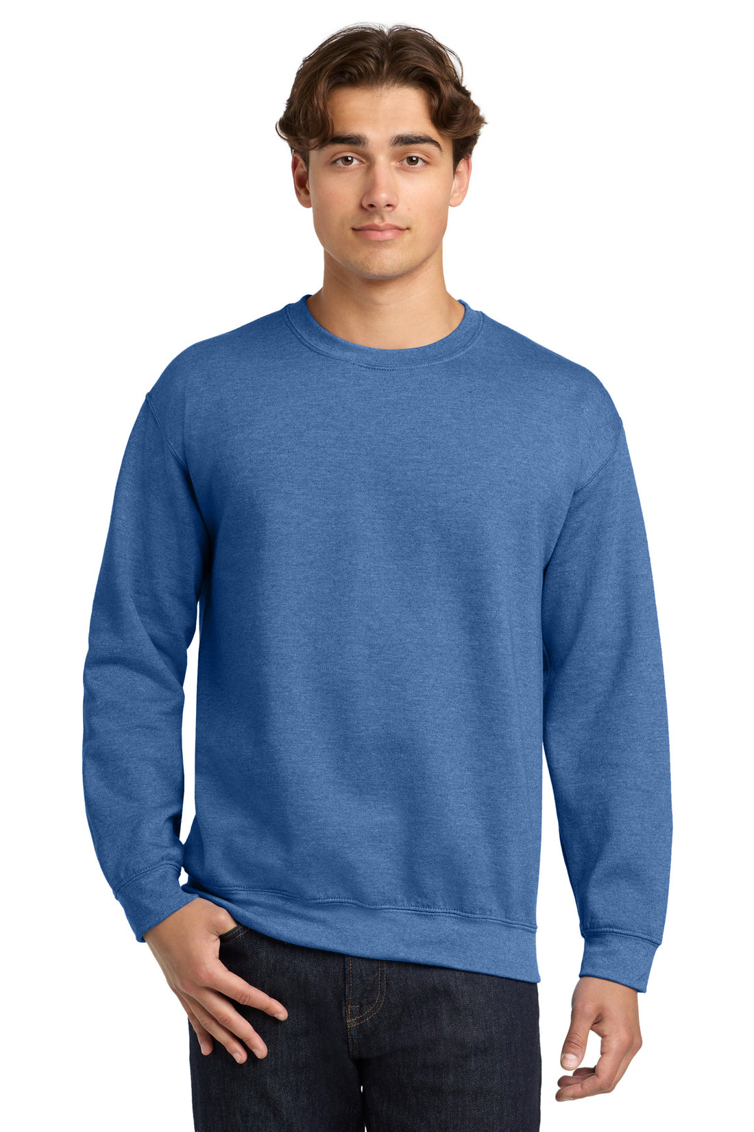 Gildan 18000 — Heather Deep Royal
