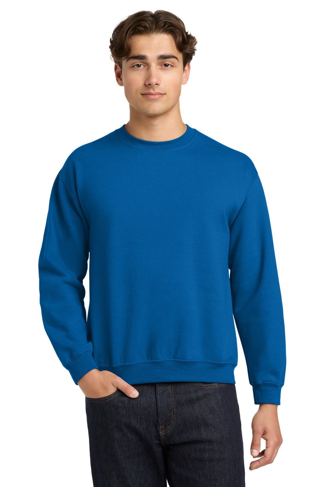 Gildan 18000 — Neon Blue