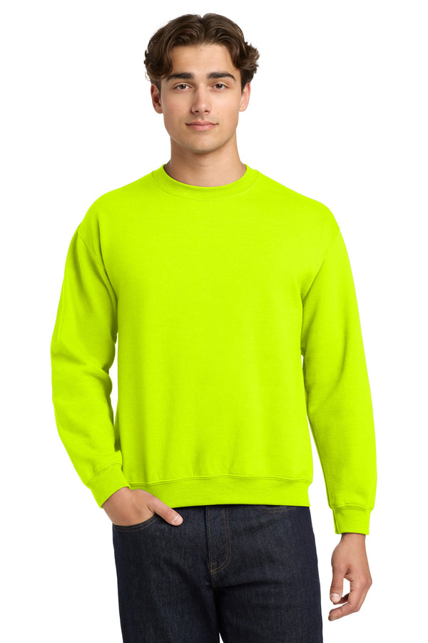 Gildan 18000 — Safety Green — front