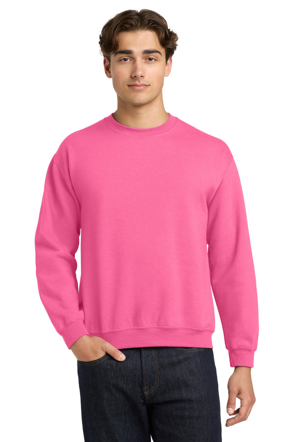 Gildan 18000 — Safety Pink — front