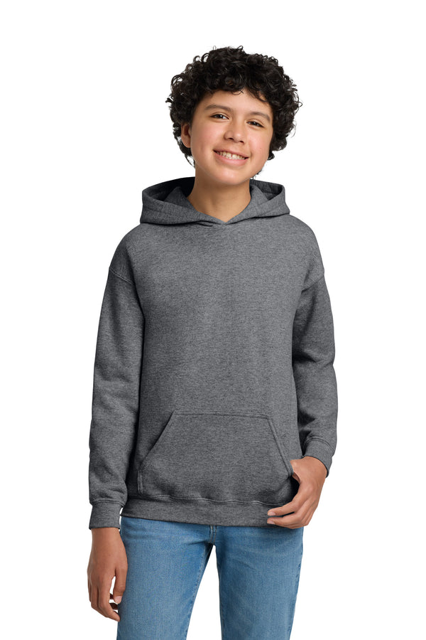 Gildan 18500B — Graphite Heather — front
